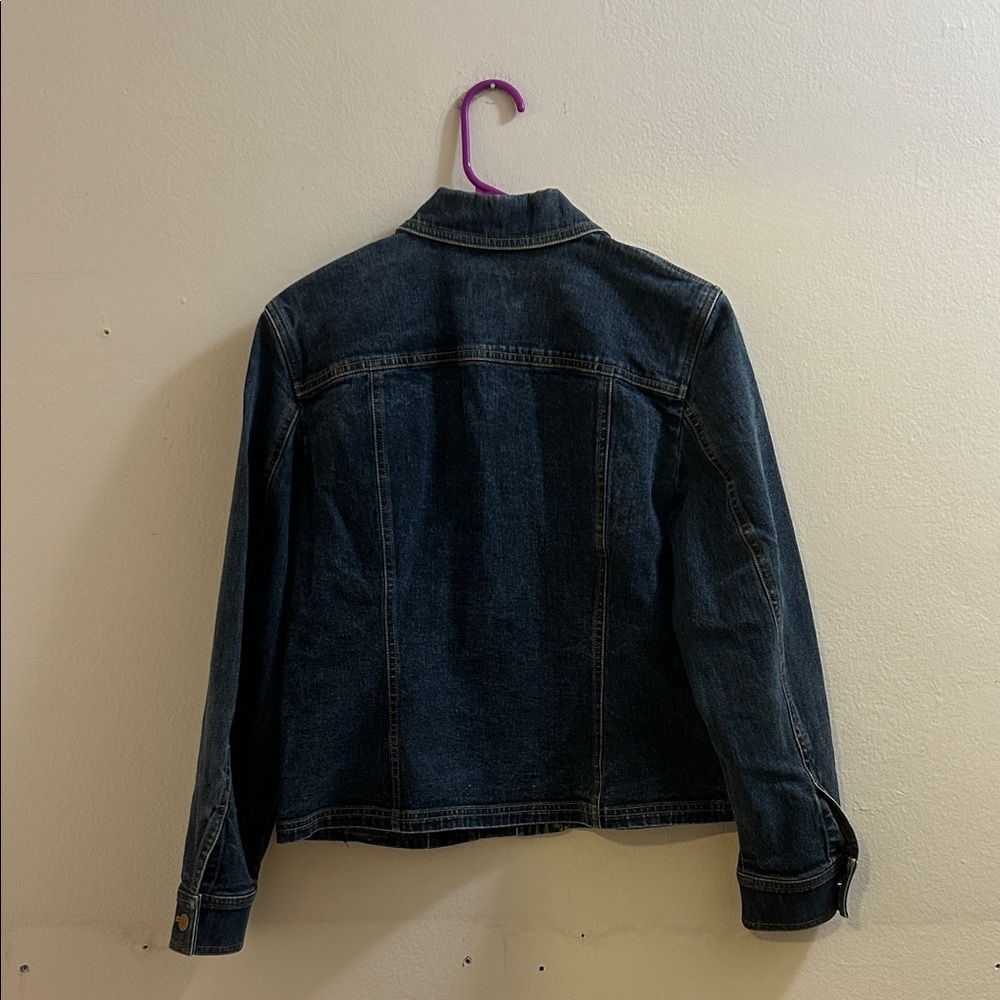 Jones New York Dark Blue Denim Jacket* - Picture 8 of 10